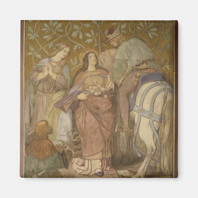 Imán El milagro Rosa, c.1855 (Frente)