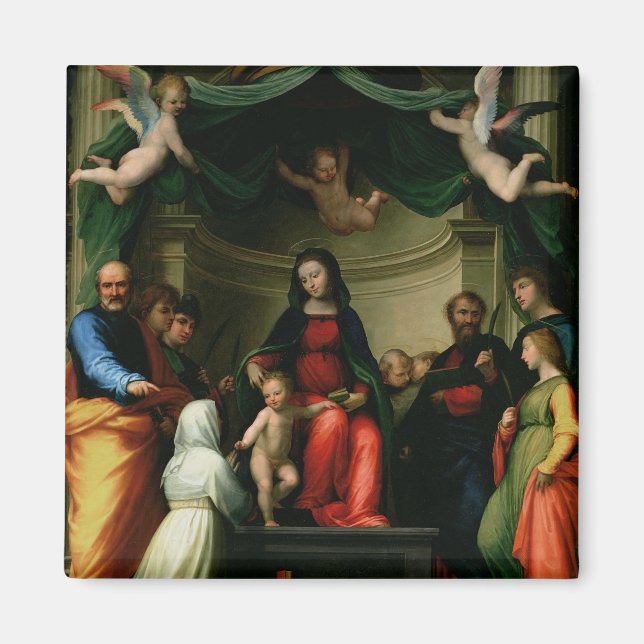 Imán El místico matrimonio de Santa Catalina de Siena c (Frente)