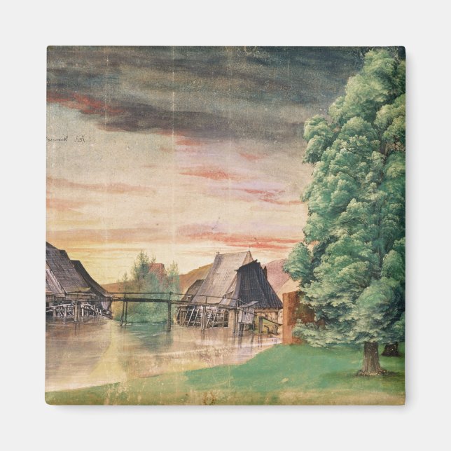 Imán El molino de agua, 1495-97 (Frente)