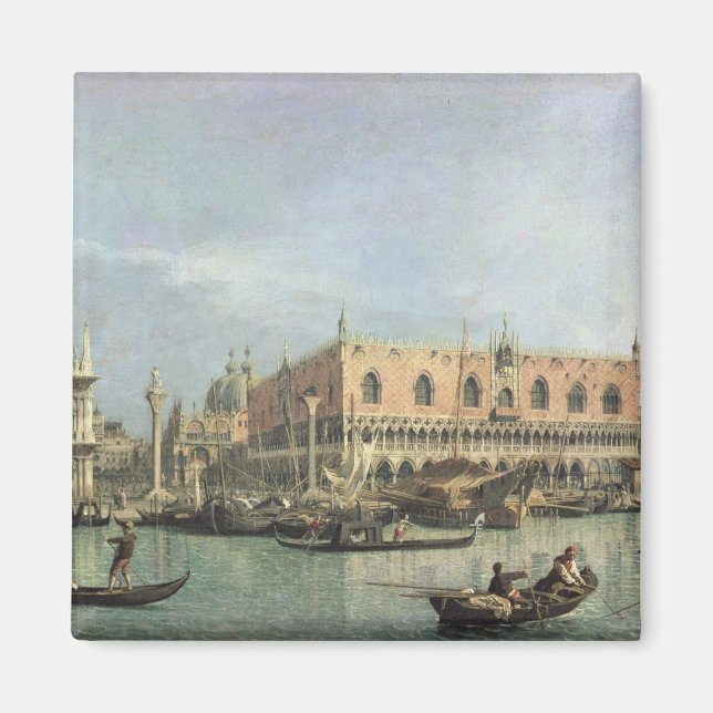 Imán El Molo y la Piazzetta San Marco, Venecia (aceite) (Frente)