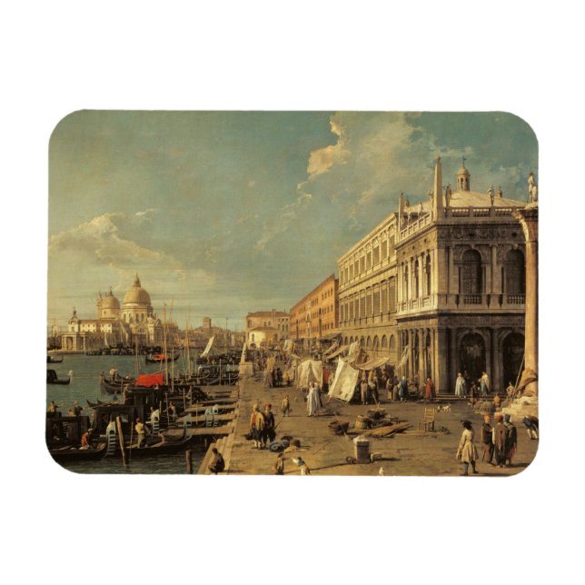 Imán El Molo y la Zecca, Venecia (aceite sobre lienzo) (Horizontal)