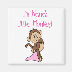 Imán El mono de Nana - camisetas y regalos rosados