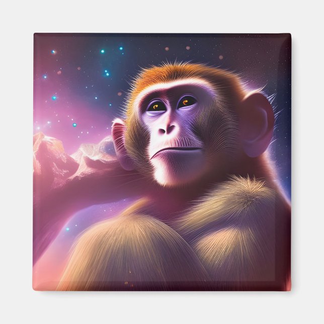 Imán El mono (uno) (Frente)