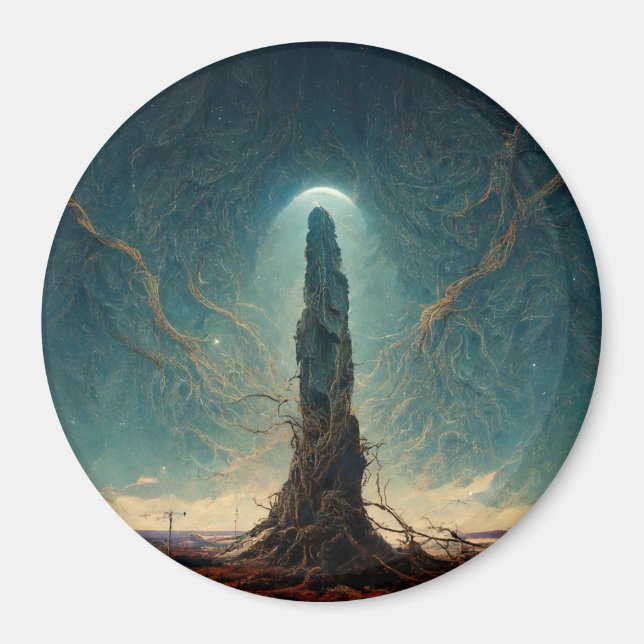 Imán El Monolith 2 Fantasy Sci-Fi Art (Frente)