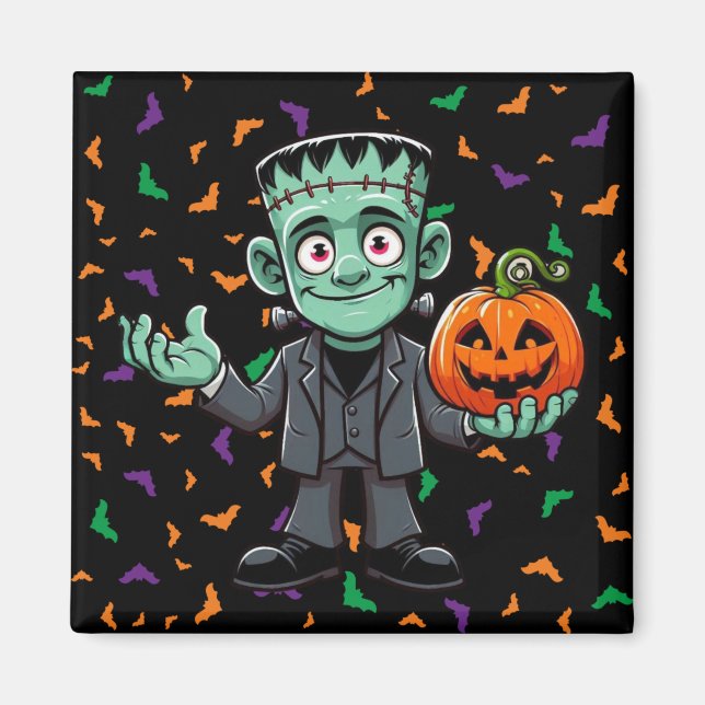 Imán El monstruo del personalizado Frankenstein (Frente)