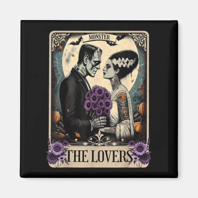 Imán El Monstruo Frankenstein Y Bride Los Amantes Del T (Frente)