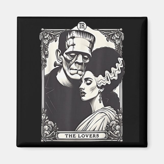 Imán El Monstruo Frankenstein Y Bride Los Amantes Del T (Frente)