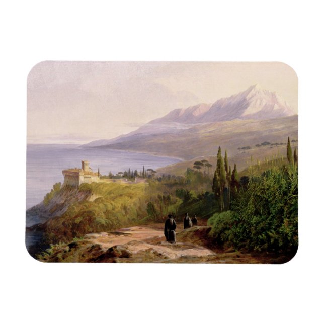 Imán El monte Athos y el monasterio de Stavroniketes, 1 (Horizontal)