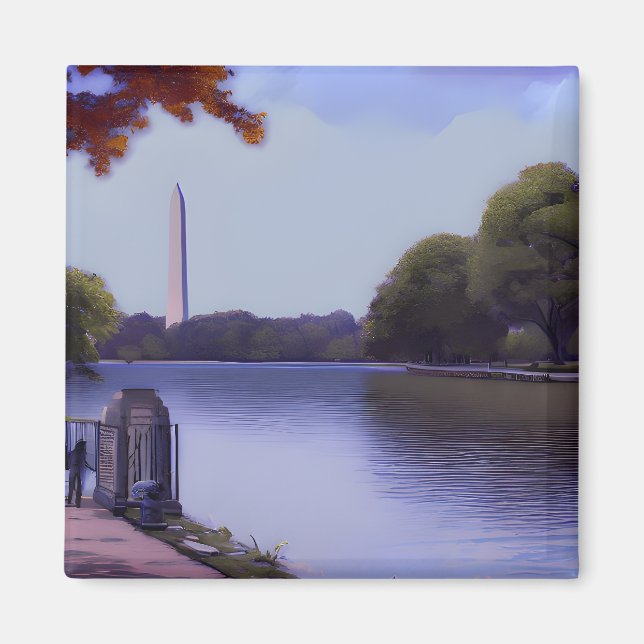 Imán El Monumento Nacional en Washington D.C. (Frente)
