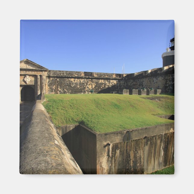 Imán El Morro, Castillo de San Felipe, puente levadizo, (Frente)