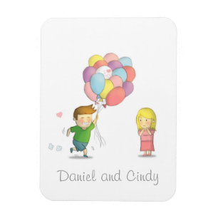 Imán El muchacho lindo comparte su amor al chica con