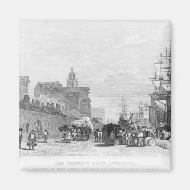 Imán El muelle del príncipe, Liverpool (Frente)
