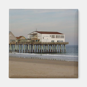 Imán El muelle en la playa de Old Orchard, Maine