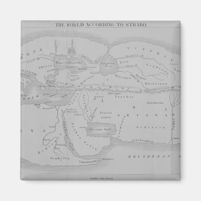 Imán El mundo según Strabo (Frente)