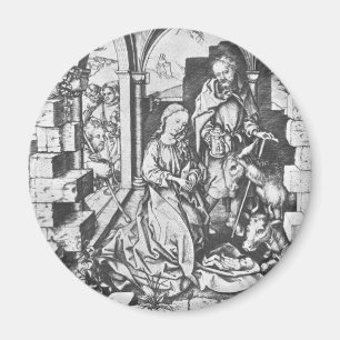 Imán El nacimiento de Jesús (por Martin Schongauer)