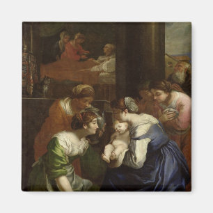 Imán El nacimiento de la Virgen, c.1620