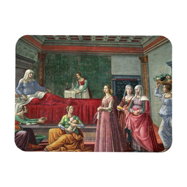 Imán El nacimiento de San Juan Bautista (fresco) (ver a (Horizontal)