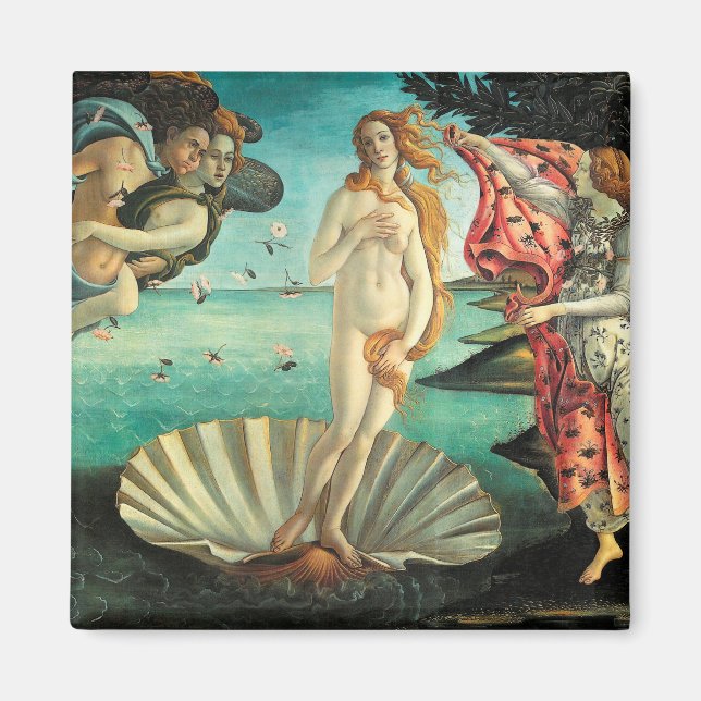 Imán El nacimiento de Venus - Arte clásico de Botticell (Frente)