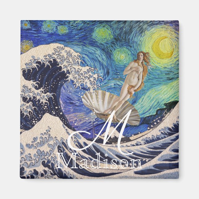 Imán El nacimiento de Venus en la Gran Ola (Frente)