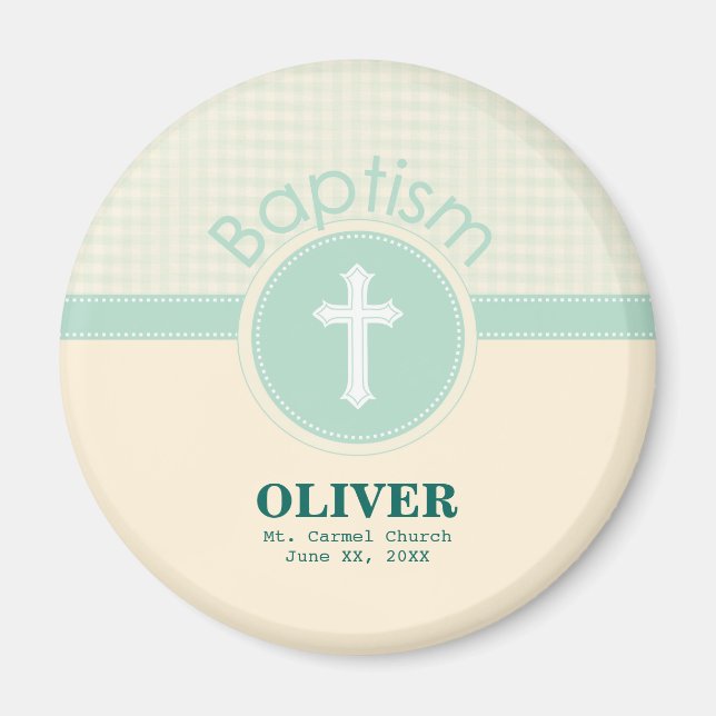 Imán El niño del bautismo de Dios, el género Neutral Ve (Frente)