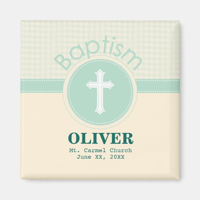 Imán El niño del bautismo de Dios, el género Neutral Ve (Frente)