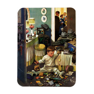 Imán El niño vacia los monederos