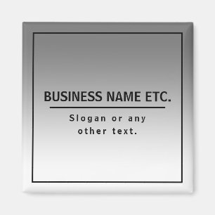 Imán El nombre de su empresa o marca, etc.