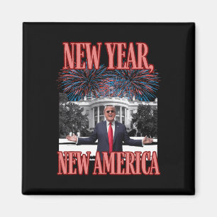 Imán El nuevo año divertido de Trump
