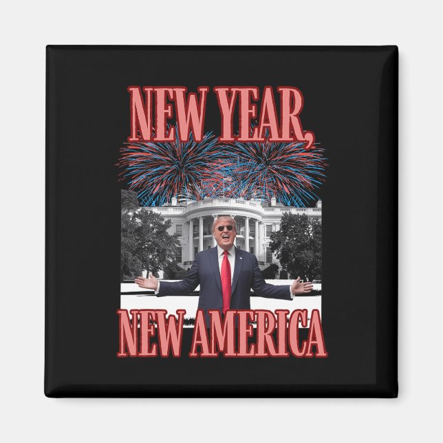 Imán El nuevo año divertido de Trump (Frente)
