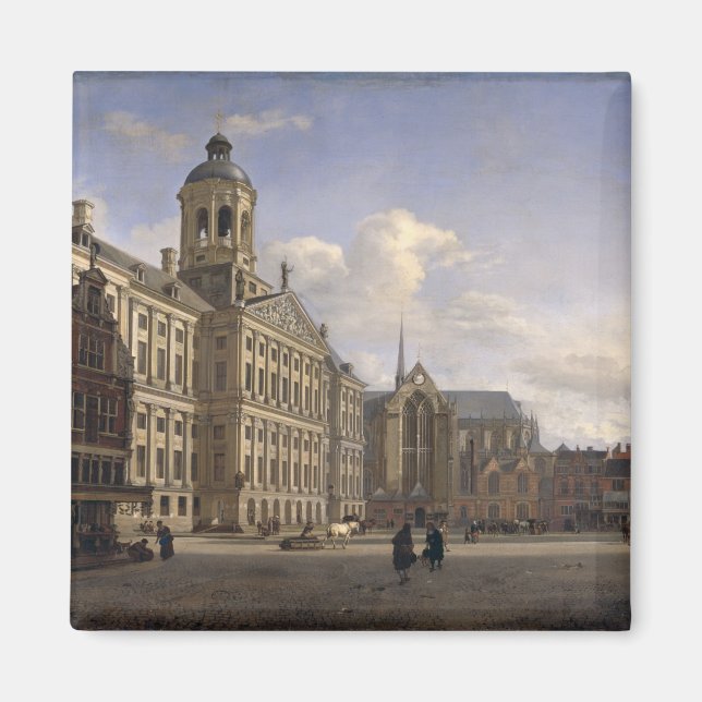Imán El nuevo ayuntamiento, Amsterdam, 1668 (Frente)