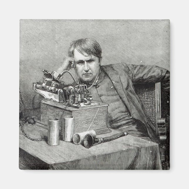 Imán El nuevo fonógrafo del Sr. Edison (Frente)