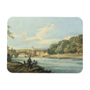 Imán El nuevo paseo, York, c.1798 (lápiz y w/c en pape