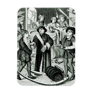 Imán El obispo de Tournai que recibe el diezmo de la
