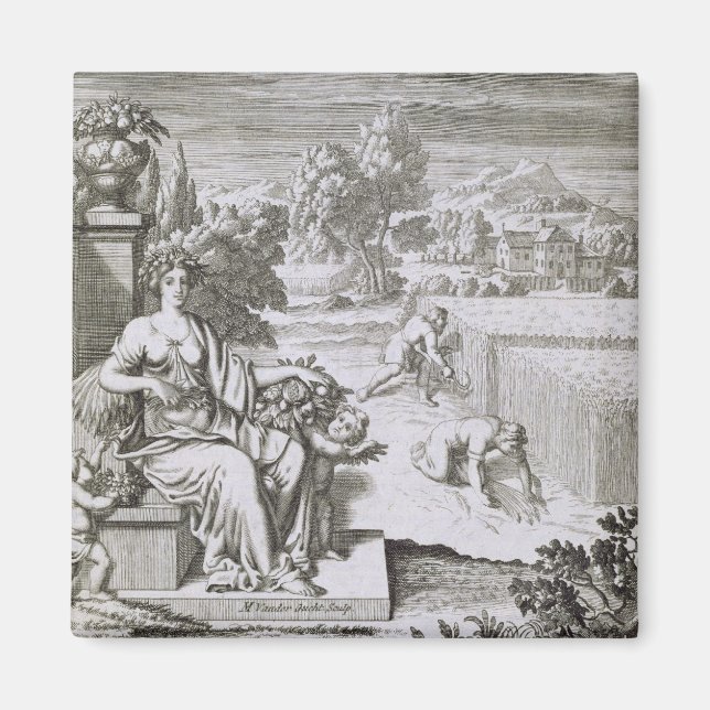 Imán El ojo de Dios mira la cosecha, el ilustracion de (Frente)