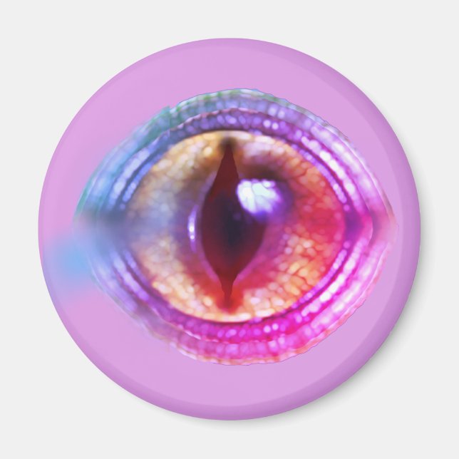 Imán El ojo de Dragón, fantasía púrpura encantada mágic (Frente)