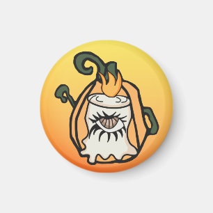 Imán El ojo espeluznante de la calabaza de una madera r