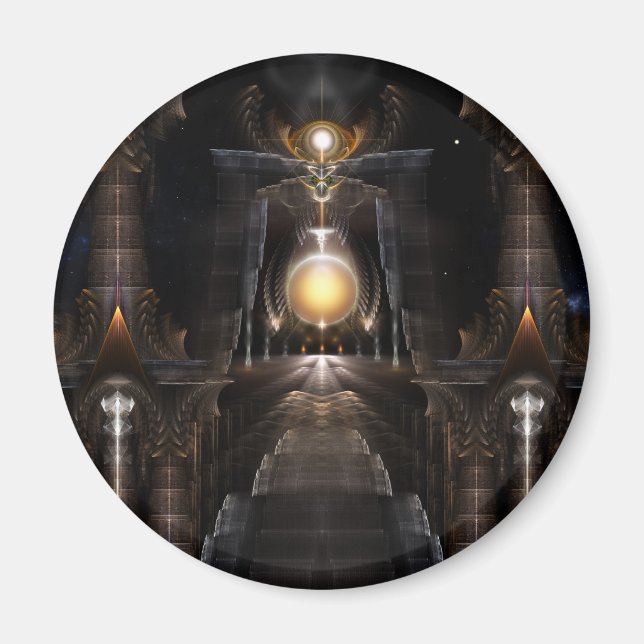 Imán El Orb Del Arte Fractal Acrellis (Frente)
