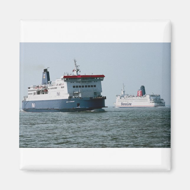 Imán El "Orgullo de Borgoña" de P & O Ferries europeos (Frente)