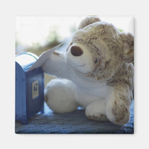 Imán El oso de peluche envía una letra 2
