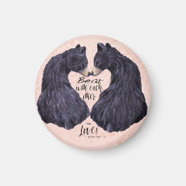 Imán El oso el uno con el otro