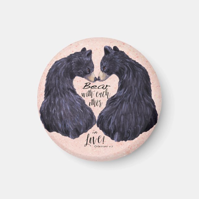 Imán El oso el uno con el otro (Frente)