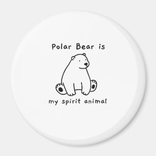 Imán El Oso Polar Cuto Es Mi Espíritu El Oso Animal