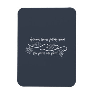 Imán El otoño deja caer como pedazos en su lugar
