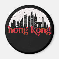 El paisaje de la ciudad de Vintage de Hong Kong
