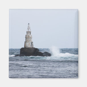 Imán El paisaje marino con faro