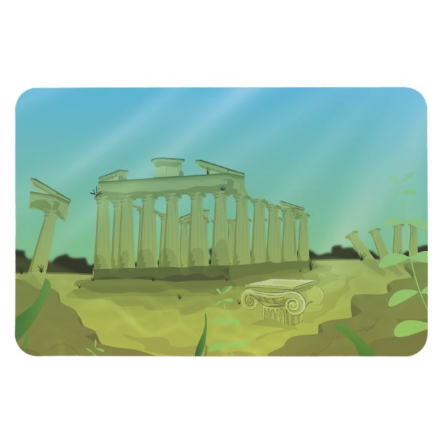 Imán El paisaje personalizado de Atlantas (Horizontal)