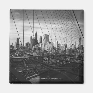 Imán El paisaje urbano a través de cables puente