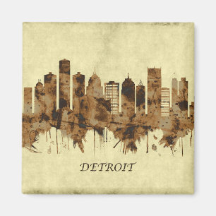 Imán El paisaje urbano de Detroit Michigan
