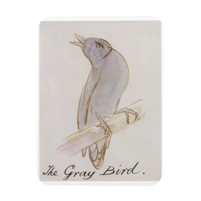 Imán El pájaro gris, de los dieciséis dibujos del cómic (Vertical)