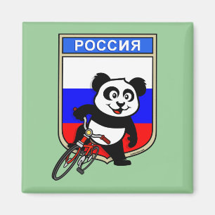 Imán El Panda en bicicleta de Rusia